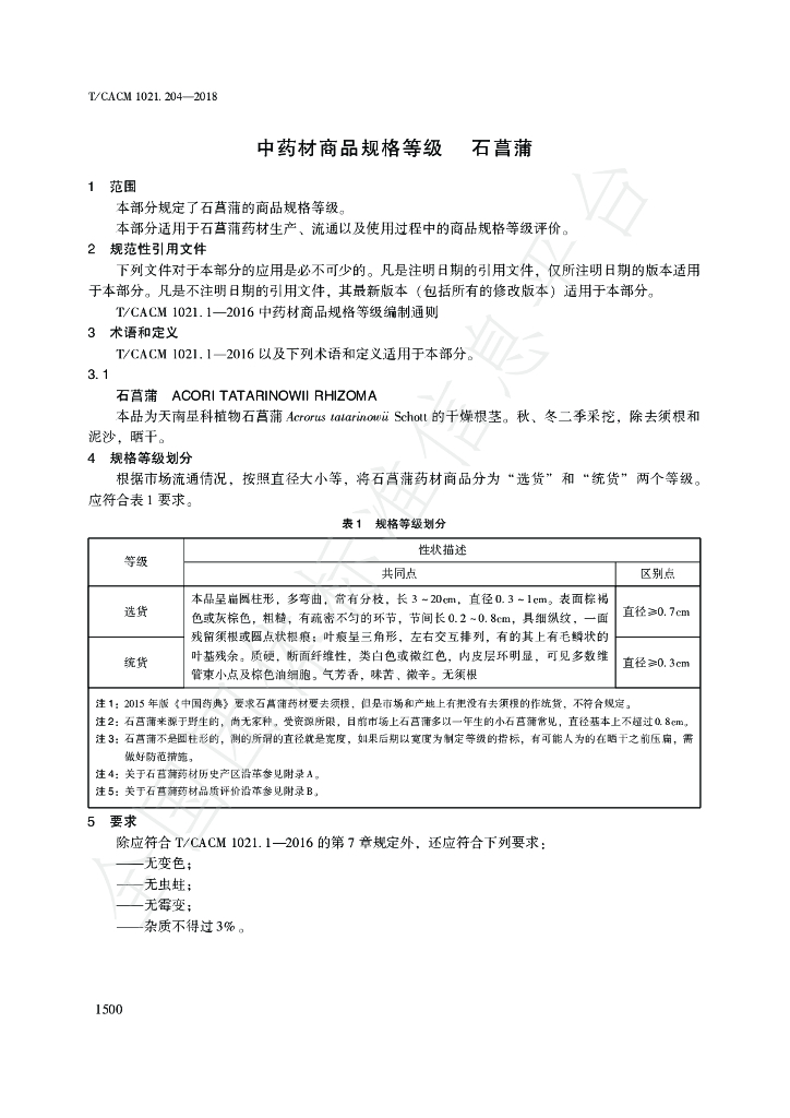 T/CACM 1021.204-2018 标准预览
