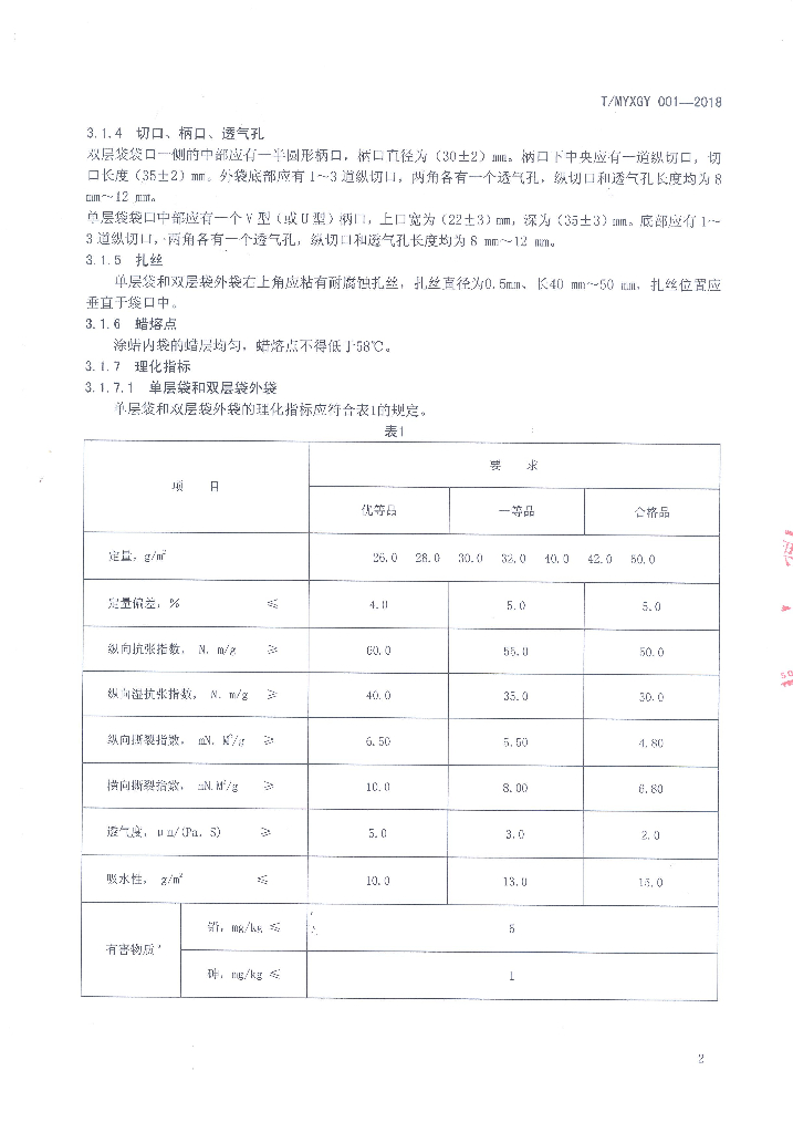 T/MYXGY 001-2018 标准预览