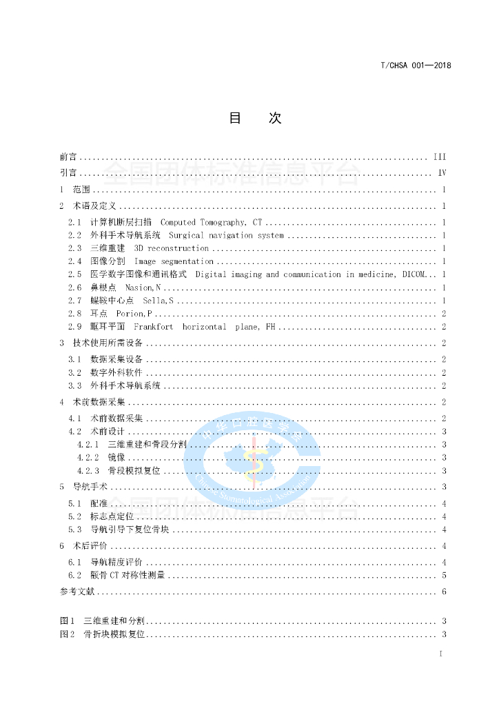 T/CHSA 001-2018 标准预览