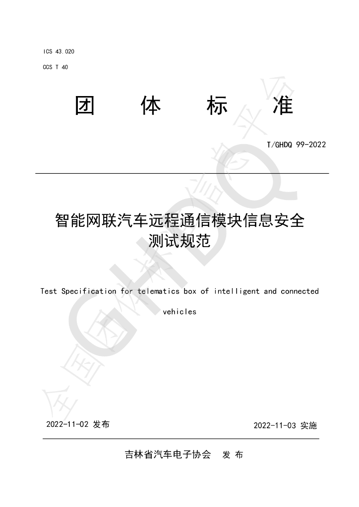 T/GHDQ 99-2022 标准预览