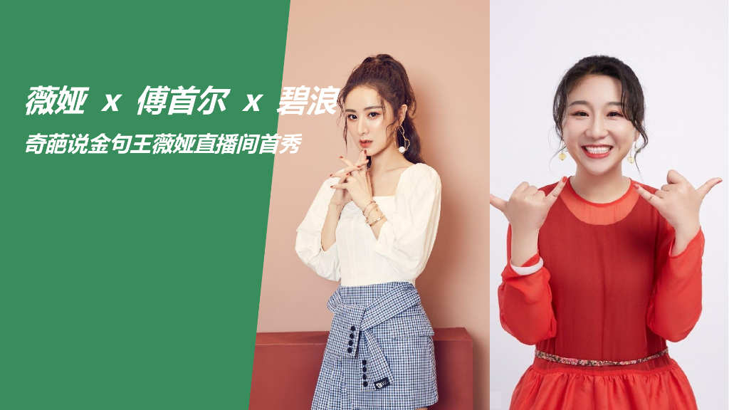薇娅 x 傅首尔 x 碧浪淘宝直播卖进方案