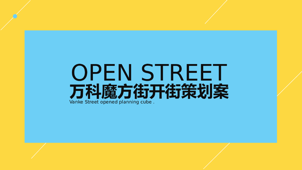 2019地产项目魔方街开街活动策划方案