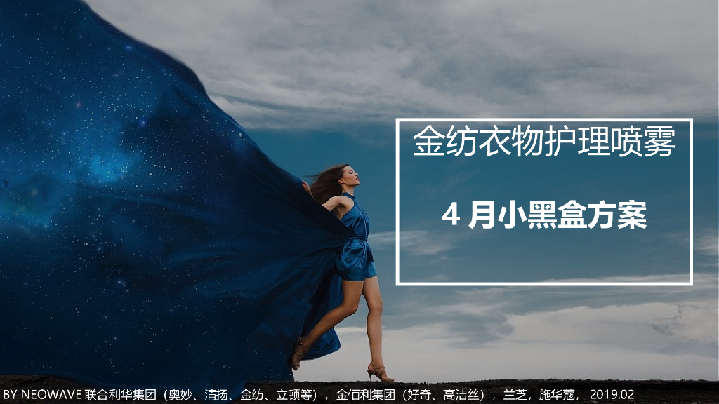 2019金纺衣物护理喷雾4月小黑盒方案