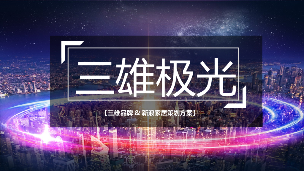 2021三雄极光灯具照明品牌&新浪家居策划方案