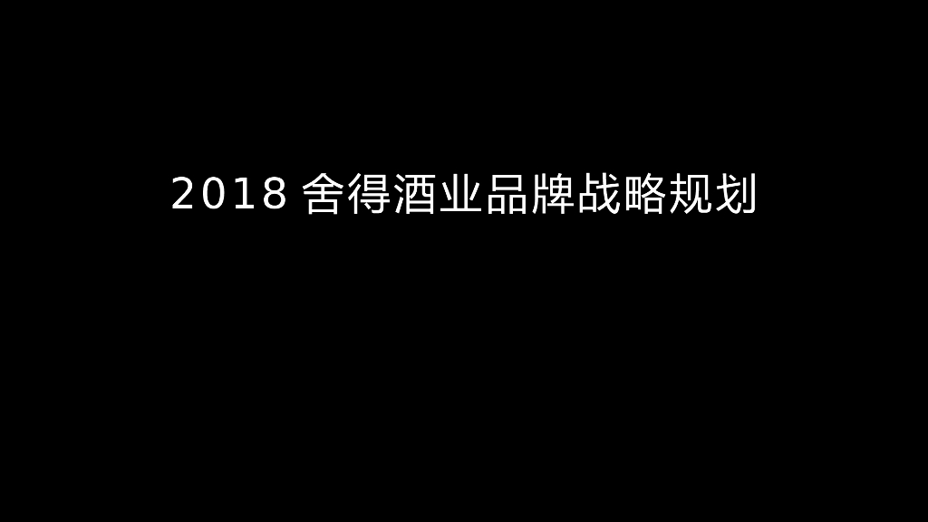 2018舍得酒业品牌战略规划策划方案