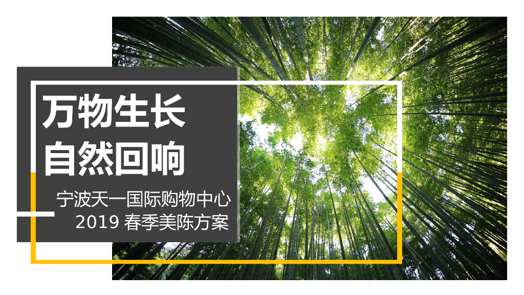 2019宁波天一国际购物中心春季美陈方案