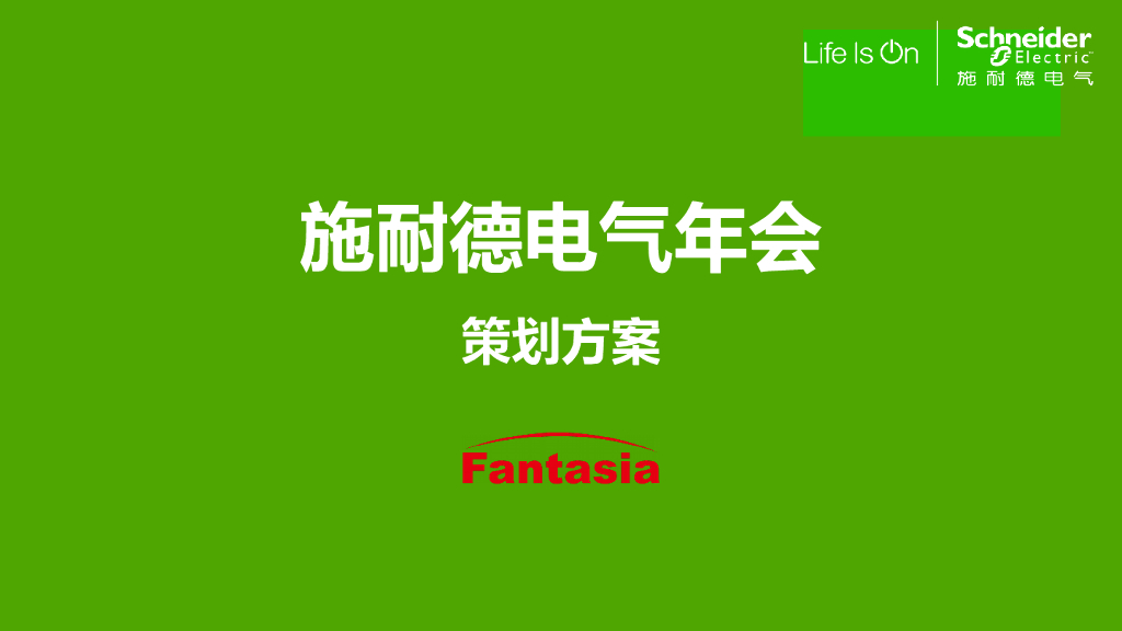 2015施耐德年会策划方案