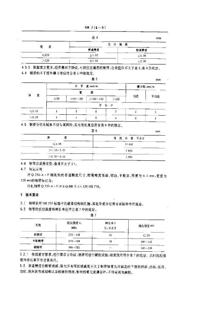 GB 716-1991 标准预览