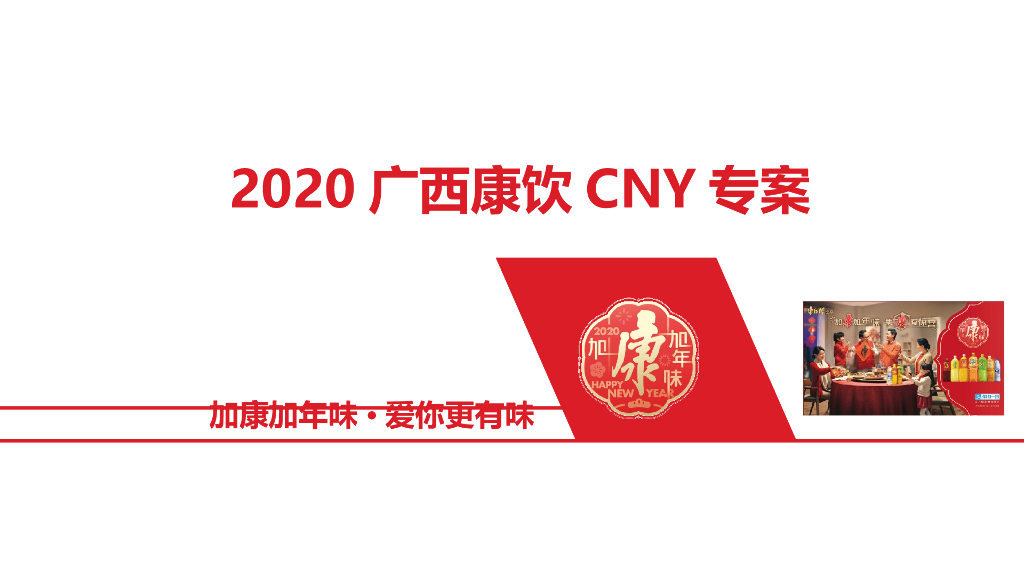 2020年广西康饮康师傅CNY营销策划方案