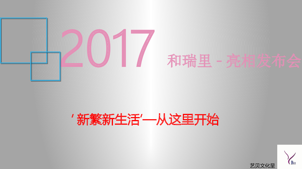 2017和瑞里亮相发布会策划案