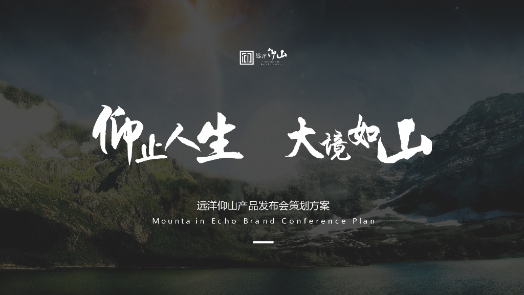2020远洋仰山产品发布会策划方案