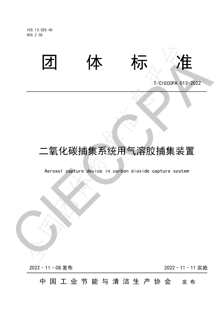 T/CIECCPA 013-2022 标准预览