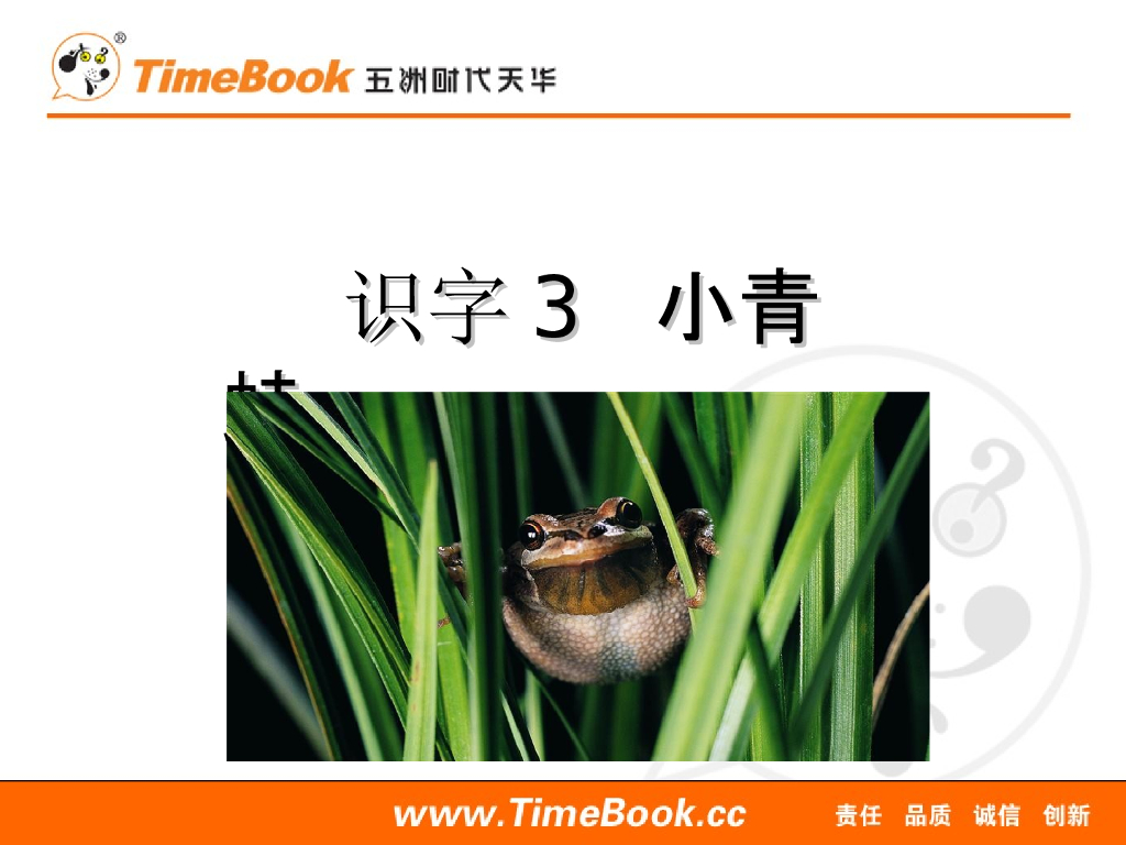 一年级语文下册识字3 小青蛙