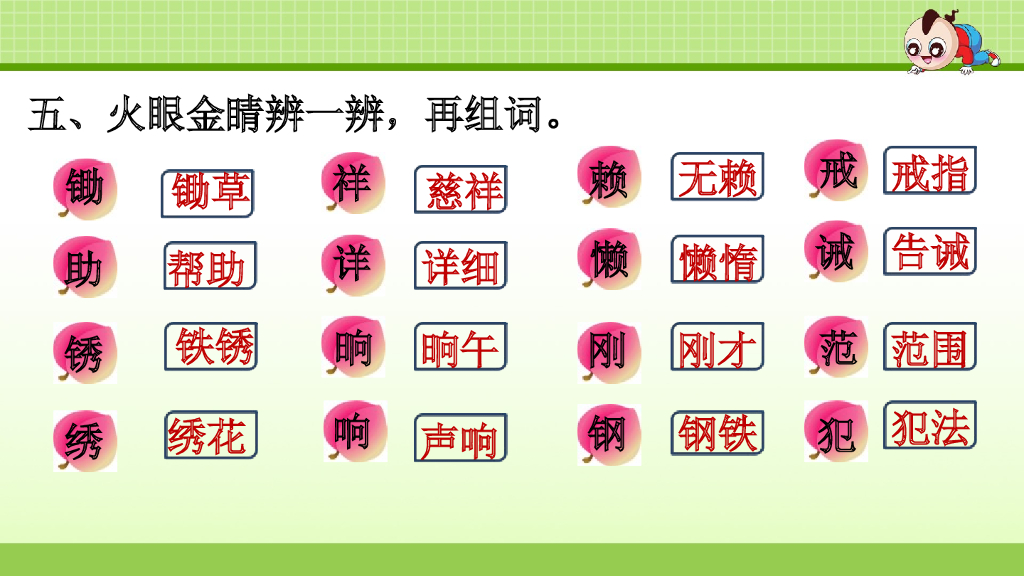 部编版语文四年级下册四年级下1.专项复习之一 字词专项_第6页