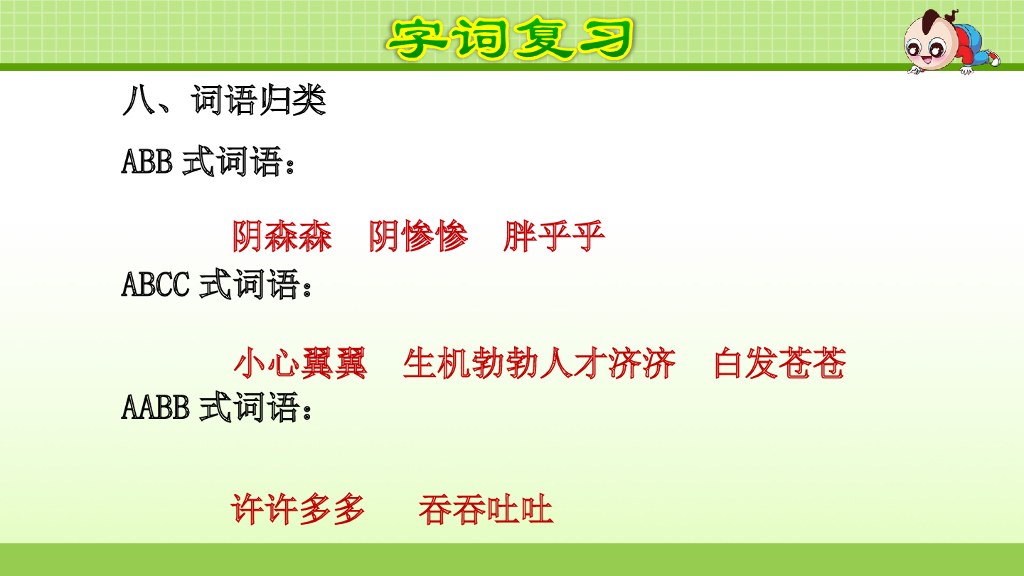 部编版语文四年级下册第8单元复习_第10页