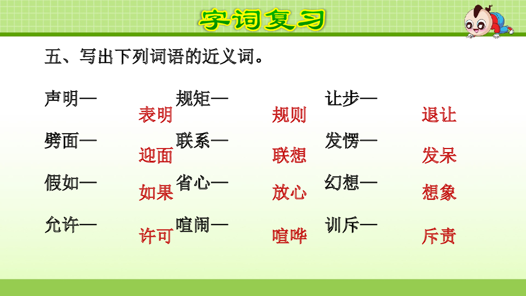 部编版语文四年级下册第7单元复习_第7页