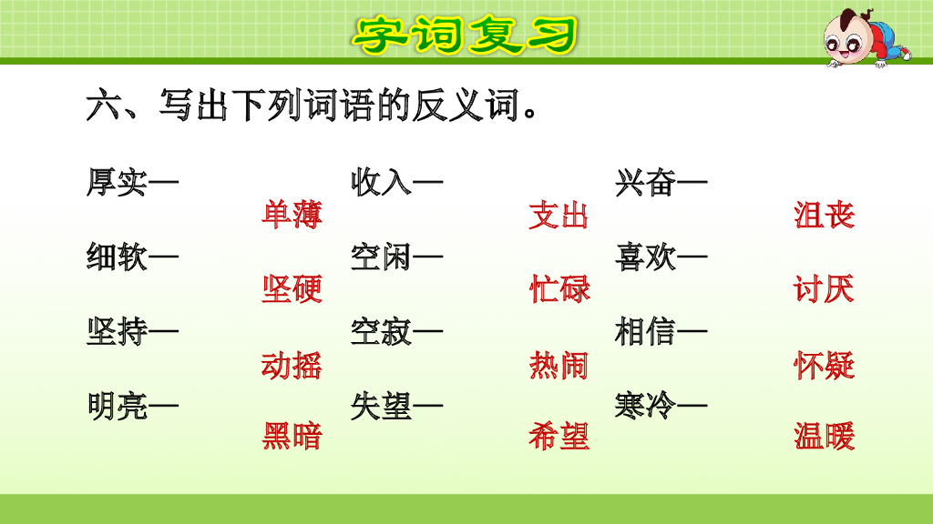 部编版语文四年级下册第6单元复习_第9页