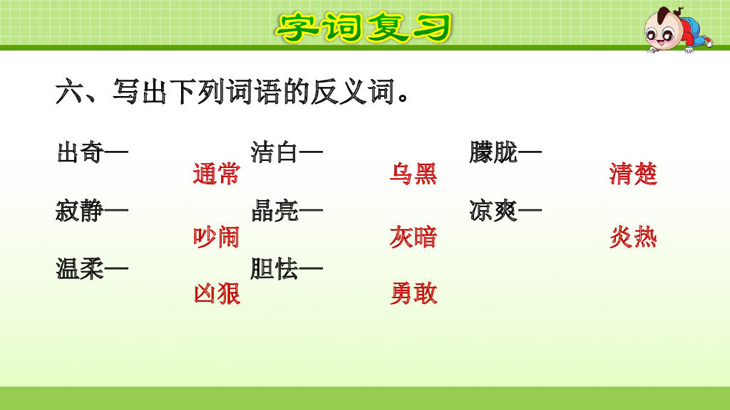 部编版语文四年级下册第3单元复习_第9页
