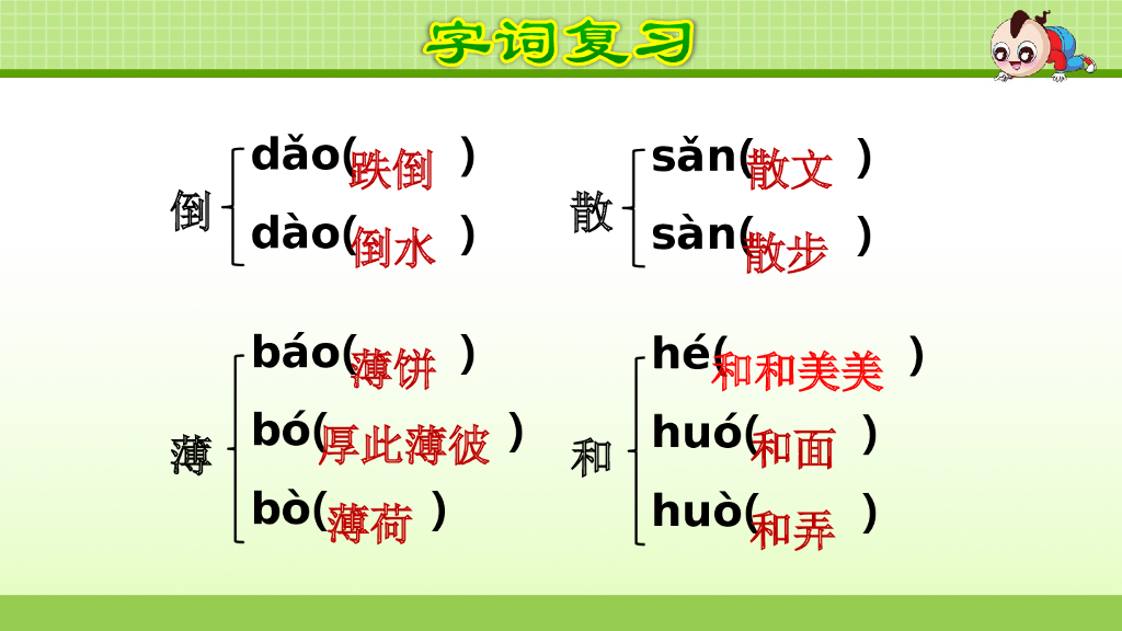 部编版语文三年级下册第6单元复习_第7页
