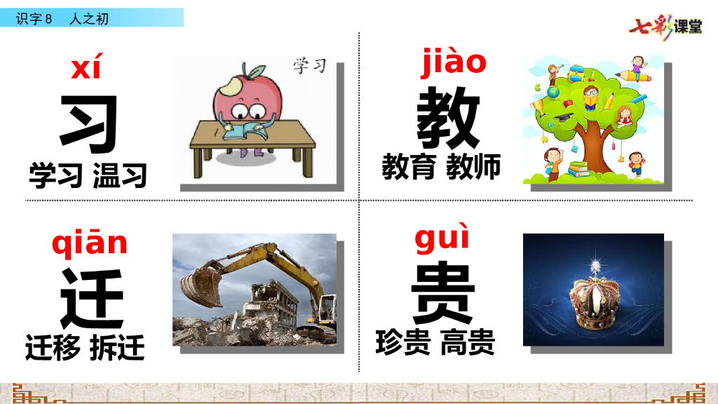 部编版一年级语文下册识字8 人之初_第7页