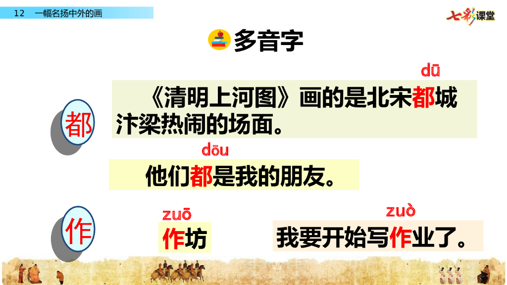 部编版三年级语文下册12 一幅名扬中外的画_第6页