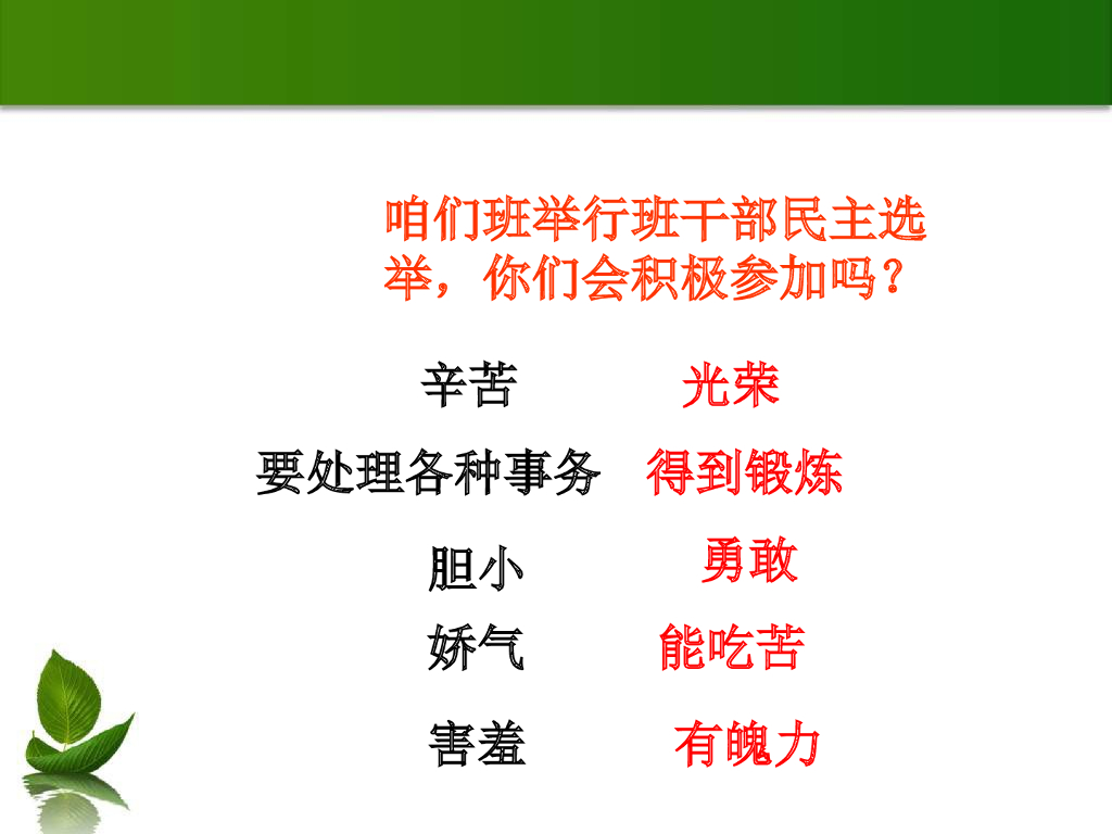 五年级道德与法治上册课件-2.1 选举产生班委会 课件 人教（新版） (共24张PPT)_第8页