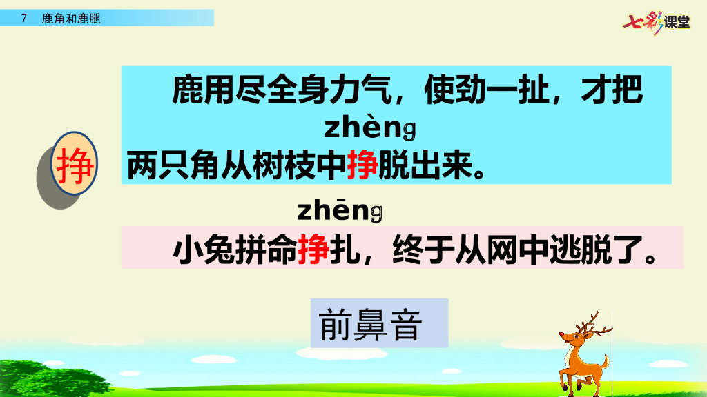 部编版三年级语文下册7 鹿角和鹿腿_第9页
