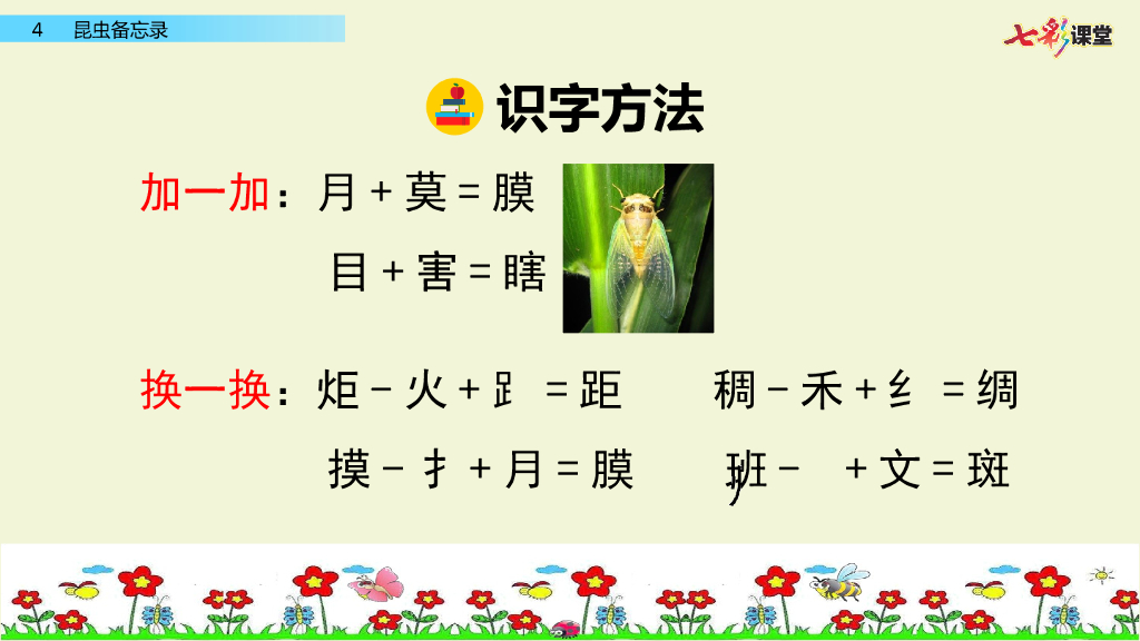 部编版三年级语文下册4 昆虫备忘录_第6页