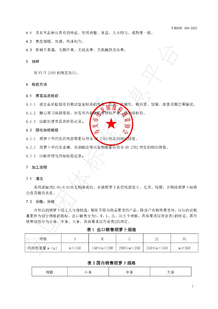 T/BXSC 001-2022 标准预览