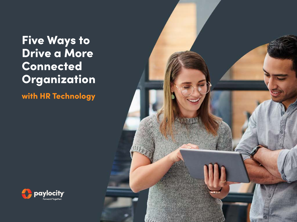 Paylocity：人力资源技术推动组织更紧密联系的五种方式（英文版）海报