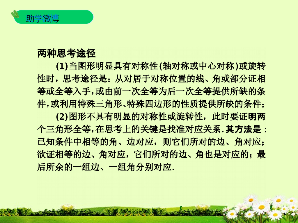 浙江省中考数学一轮复习-第21课-三角形与全等三角形课件ppt课件_第8页