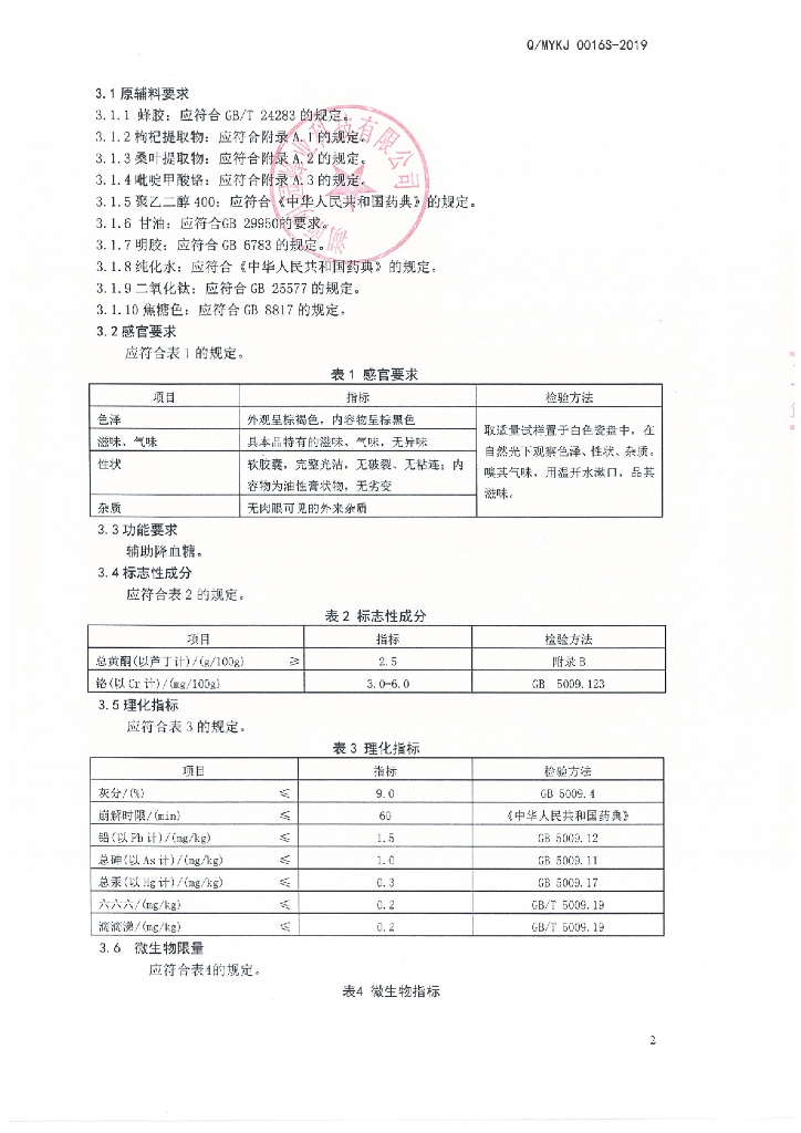 Q/MYKJ 0016S-2019 标准预览