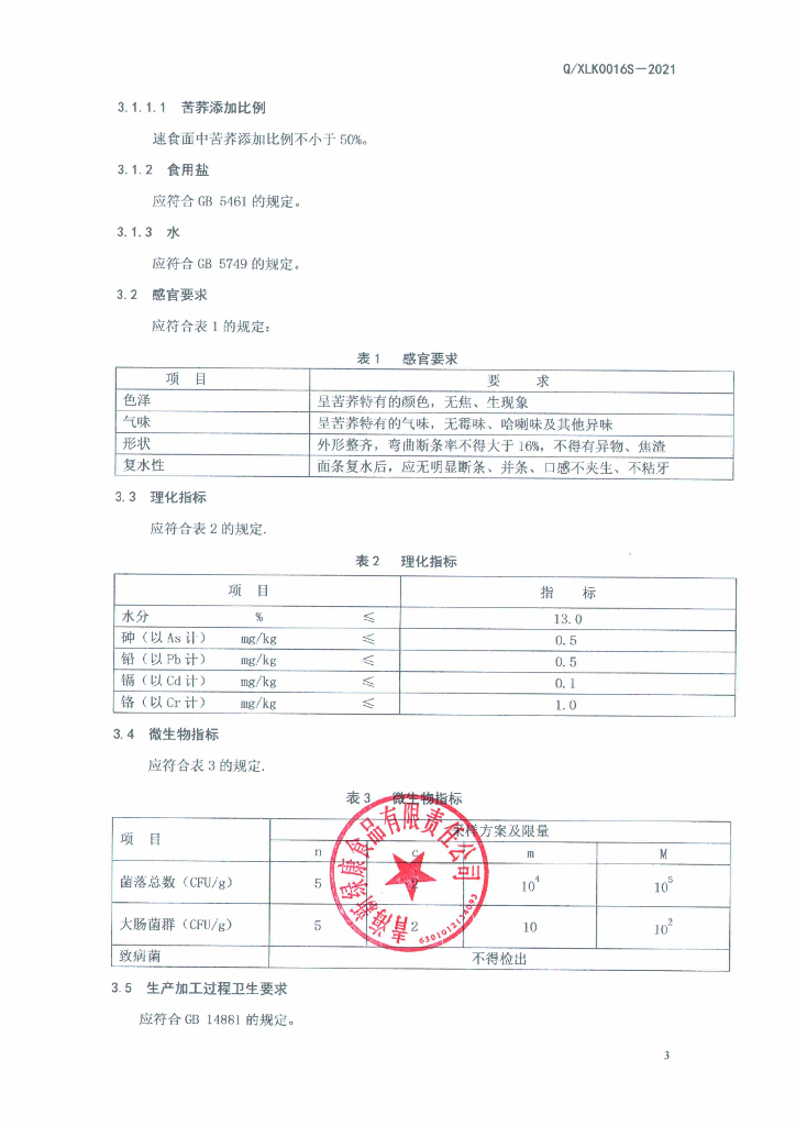 Q/XLK 0016S-2021 标准预览
