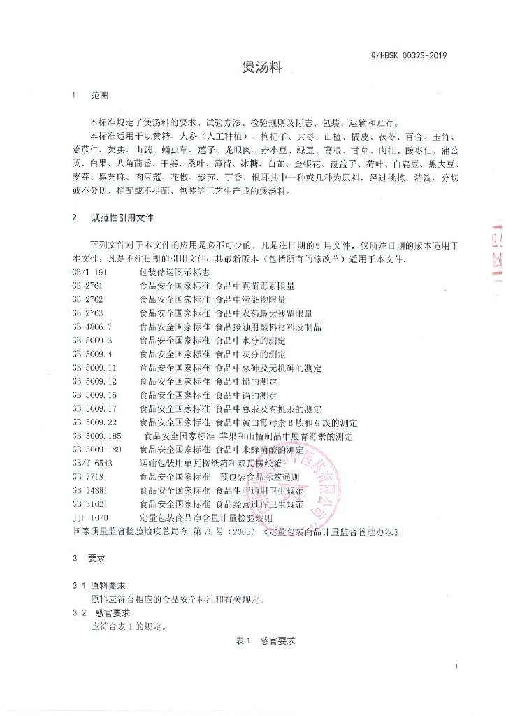 Q/HBSK 0032S-2019 标准预览
