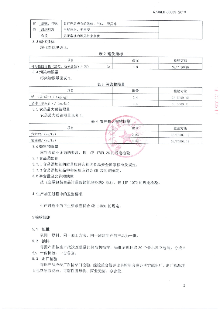 Q/ANLH 0008S-2019 标准预览