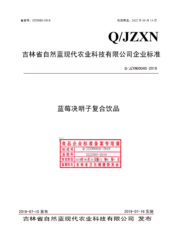 Q/JZXN 0004S-2019 标准预览