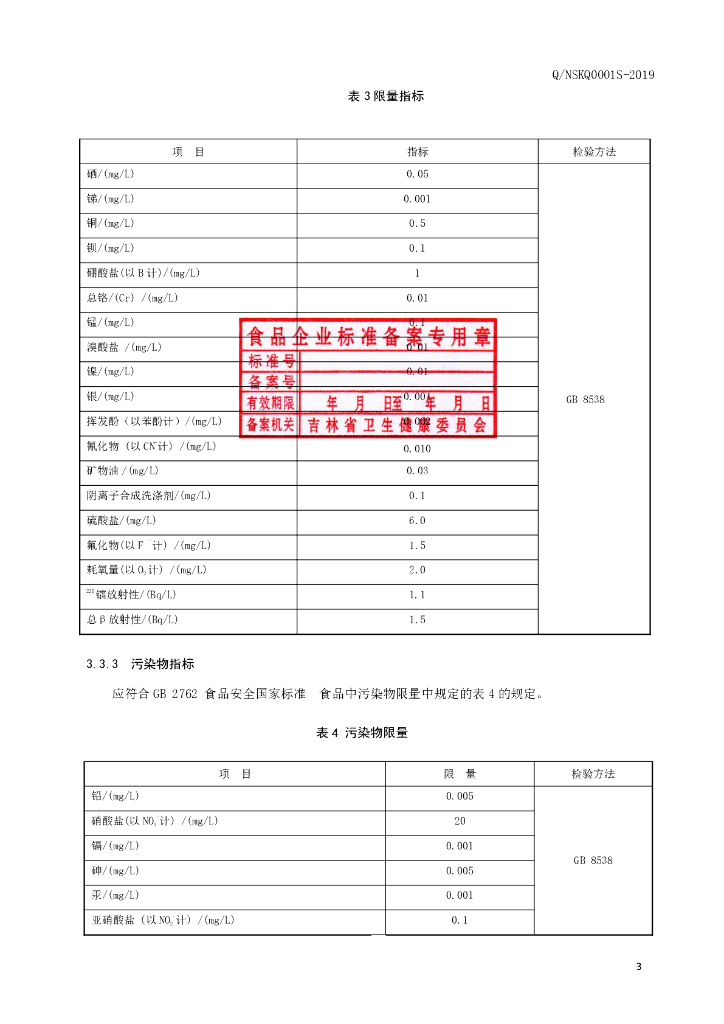 Q/NSKQ 0001S-2019 标准预览