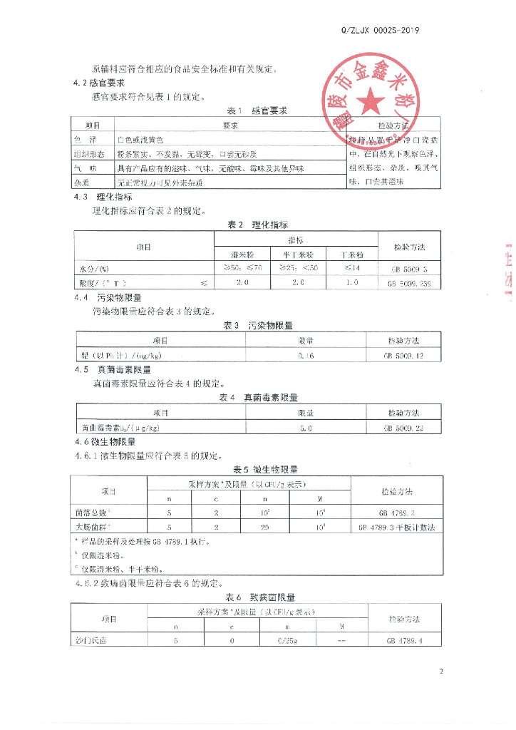 Q/ZLJX 0001S-2019 标准预览