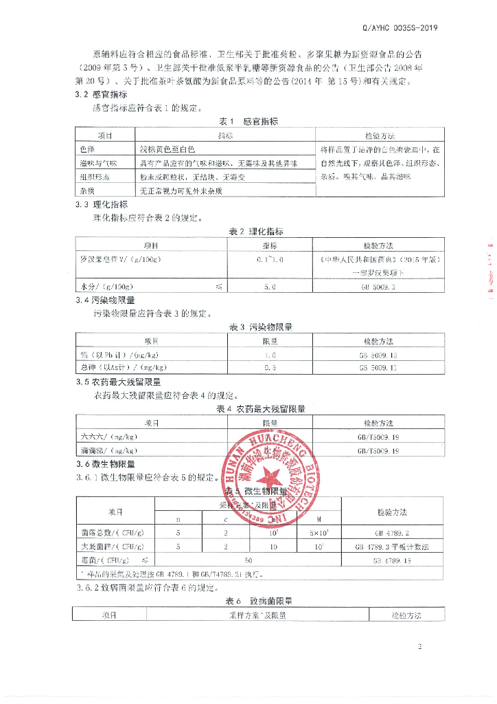 Q/AYHC 0035S-2019 标准预览