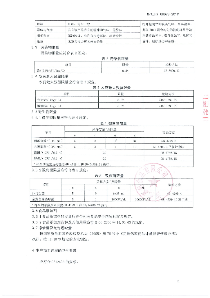 Q/ALHX 0007S-2019 标准预览
