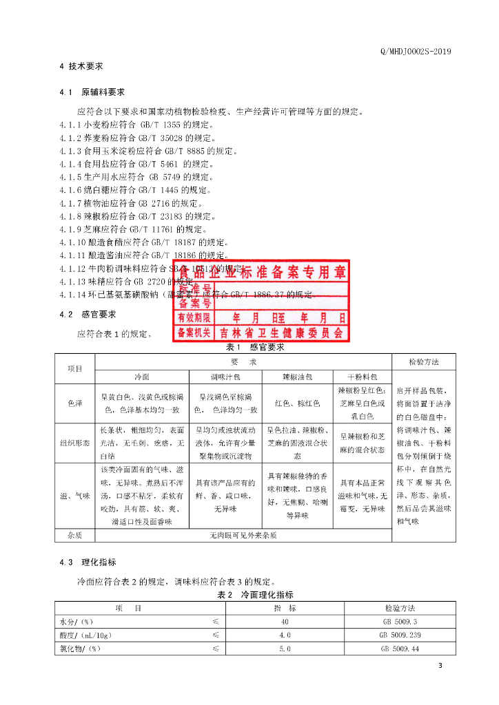 Q/MHDJ 0002S-2019 标准预览