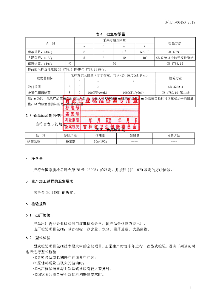 Q/HCHR 0045S-2019 标准预览
