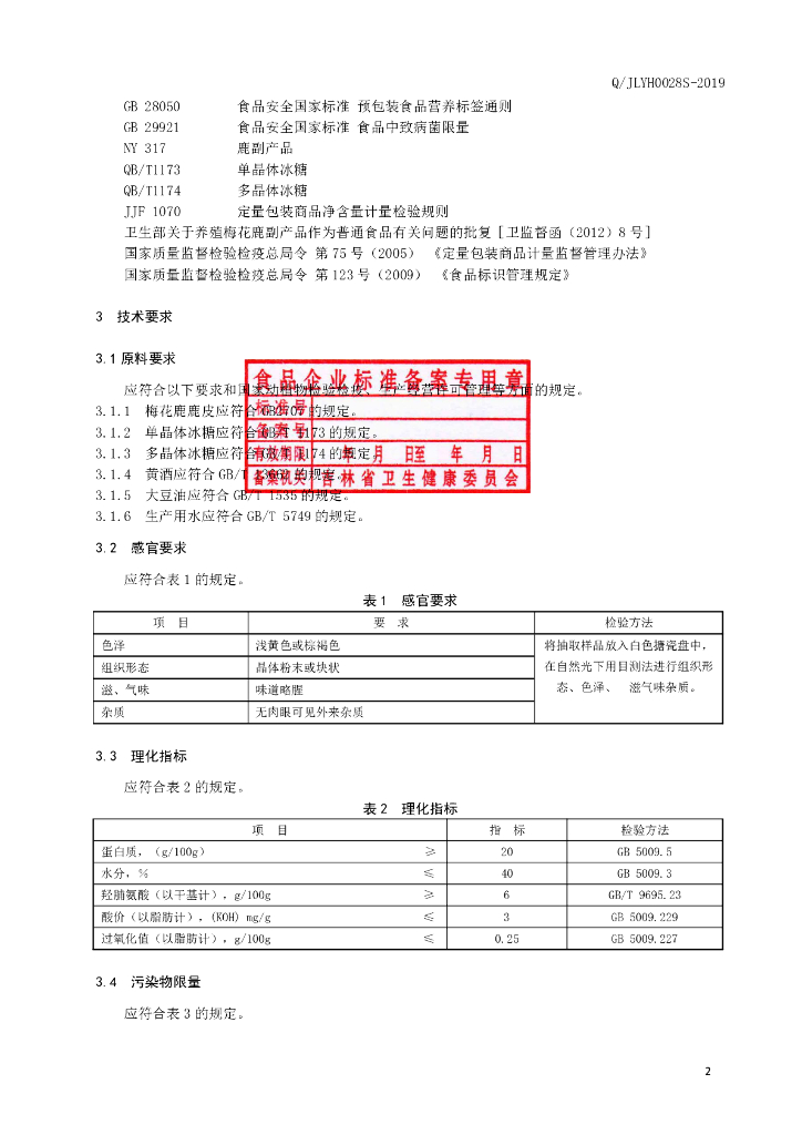 Q/JLYH 0028S-2019 标准预览