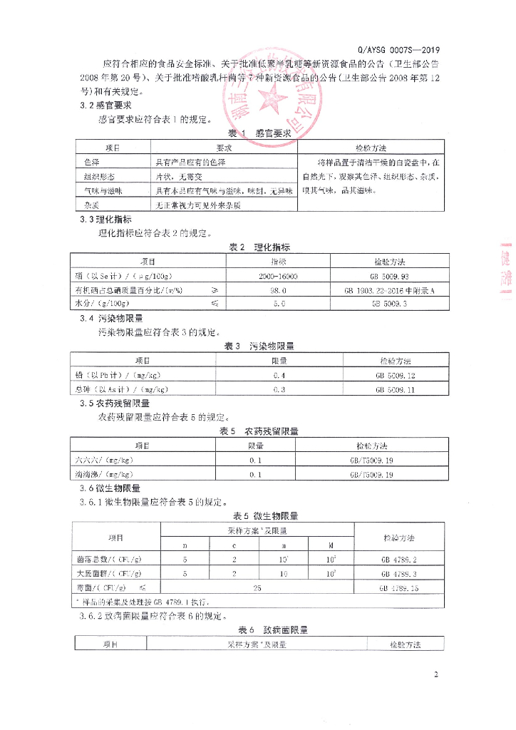 Q/AYSG 0007S-2019 标准预览