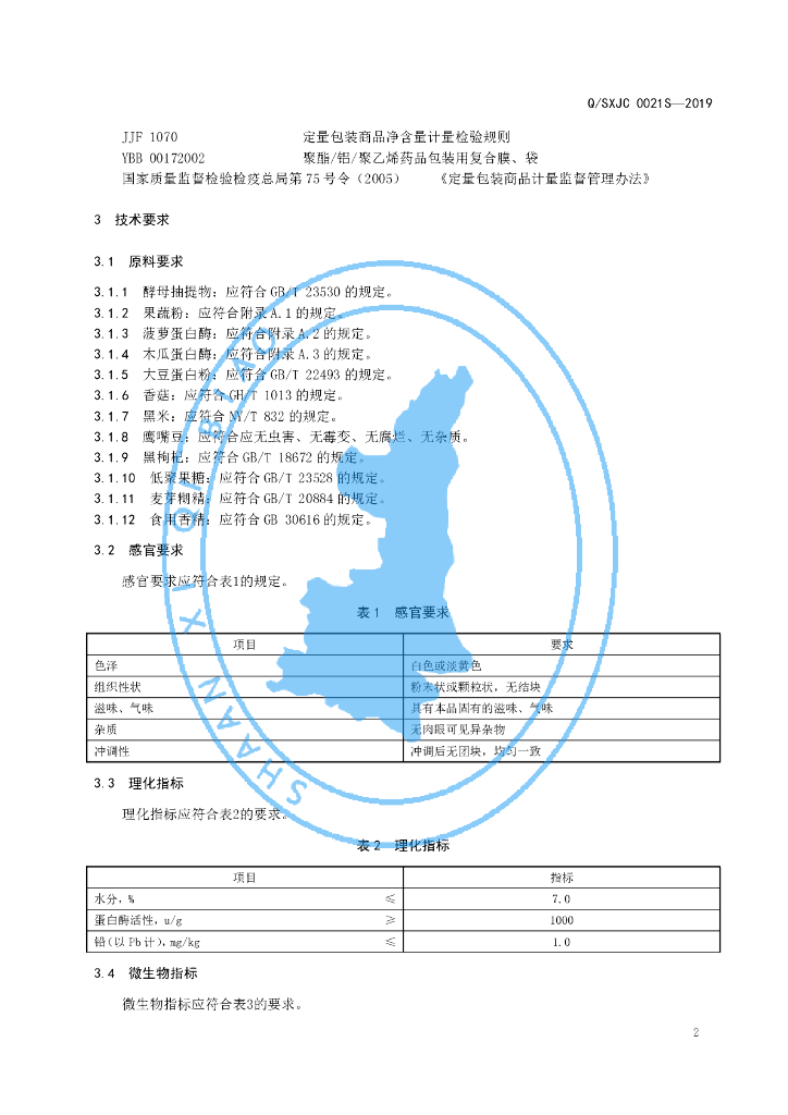 Q/SXJC 0021S-2019 标准预览