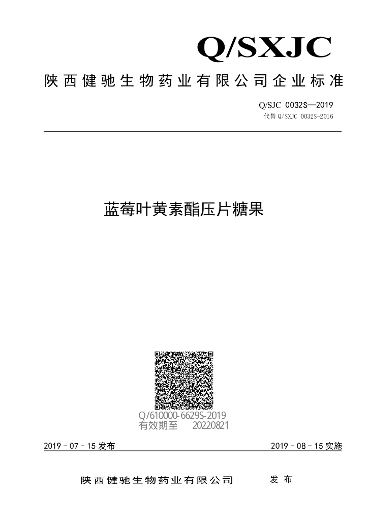 Q/SJC 0032S-2019 标准预览