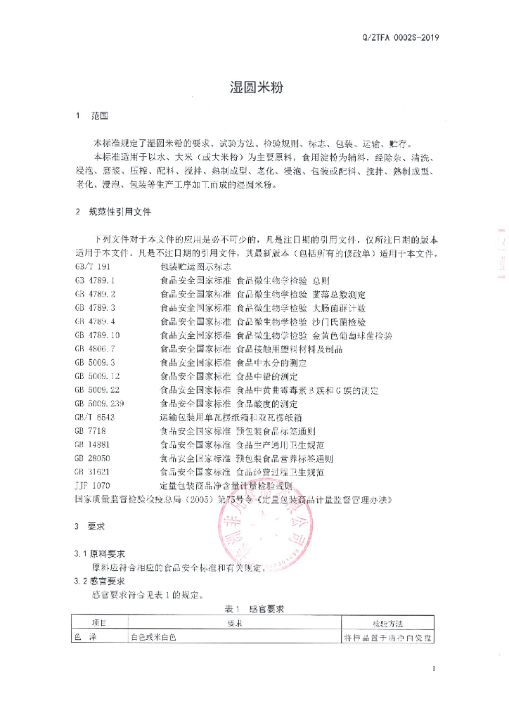 Q/ZTFA 0002S-2019 标准预览