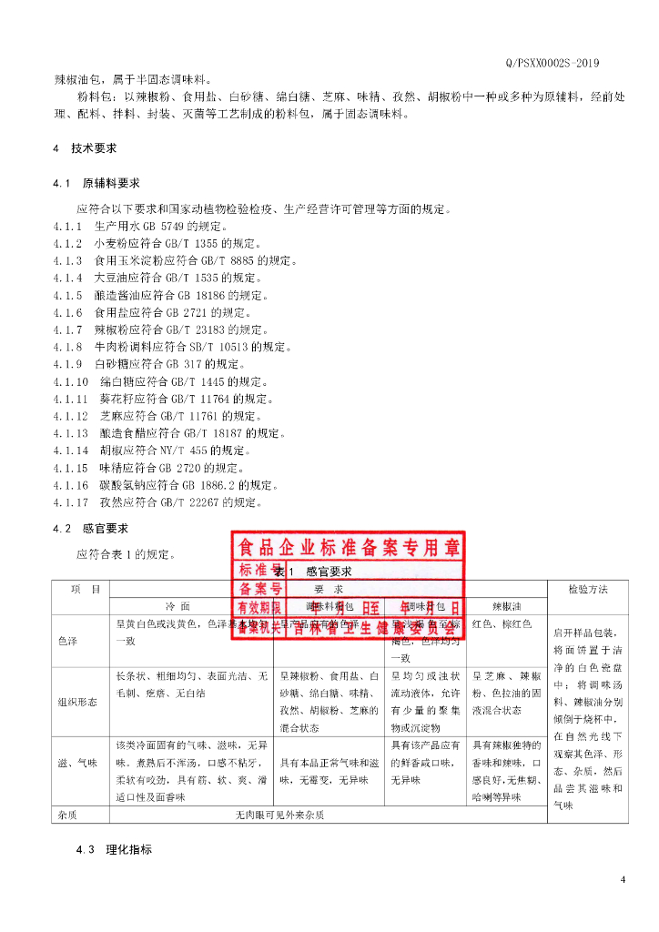 Q/PSXX 0002S-2019 标准预览