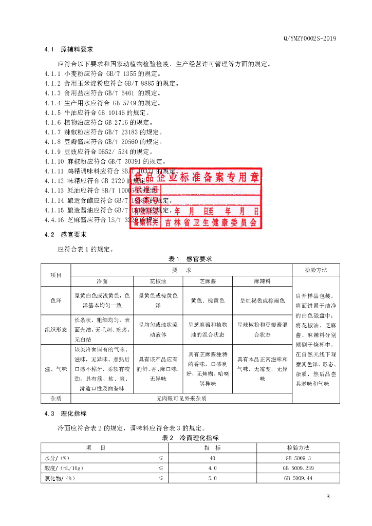 Q/YMZY 0002S-2019 标准预览