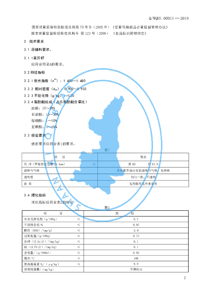 Q/WQHS 0001S-2019 标准预览
